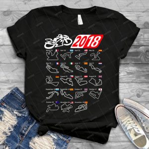 Motogp Calendar 2018 Circuits - Best Unisex Trending Handmade T-shirt Gift Idea For Men T-shirt For Woman