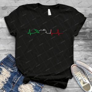 Motorcycle Heartbeat 12 - Trending Shirt For Women Vintage Retro Tee For Men Kid's T-Shirt Handmade Shirt