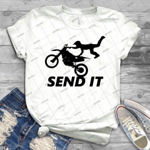 Motorcycle Send It - Gift Idea Shirt For Men Tee For Women Classic Retro Vintage Graphic T-Shirt