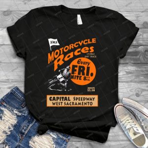 Motorrad Speedway Rennen - West Sacramento 58 - Trending Shirt For Women Vintage Retro Tee For Men Kid's T-Shirt Handmade Shirt