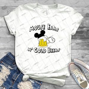 Mouse Ears And Cold Beers 2 - Trending Shirt For Women Vintage Retro Tee For Men Kid's T-Shirt Handmade Shirt