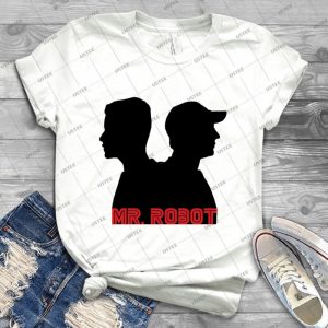 Mr- Robot Silhouettes - Gift Idea Shirt For Men Tee For Women Classic Retro Vintage Graphic T-Shirt