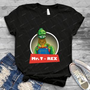 Mr- T-Rex 48 - Vintage Men's Shirt Tshirt For Women Classic Handmade Shirt Retro Graphic Tee
