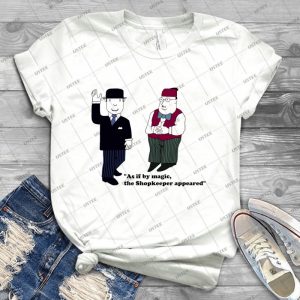 Mr Benn And The Shopkeeper - Best Unisex Trending Handmade T-shirt Gift Idea For Men T-shirt For Woman