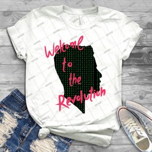 Mr Robot- Welcome To The Revolution, Elliot Binary Head - Best Unisex Trending Handmade T-shirt Gift Idea For Men T-shirt For Woman