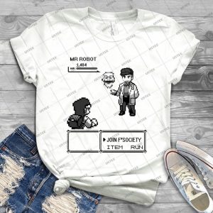 Mr Robot-Pkm - Gift Idea Shirt For Men Tee For Women Classic Retro Vintage Graphic T-Shirt