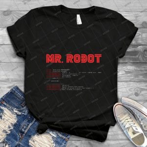 Mr Robot Fsociety00-Dat - Gift Idea Shirt For Men Tee For Women Classic Retro Vintage Graphic T-Shirt