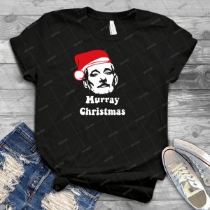 Murray Christmas With Santa Hat - Best Unisex Trending Handmade T-shirt Gift Idea For Men T-shirt For Woman