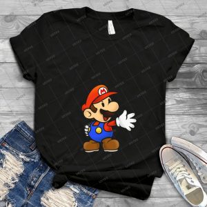 Mushroom Kingdom Couple- Mario Shirt - Gift Idea Shirt For Men Tee For Women Classic Retro Vintage Graphic T-Shirt