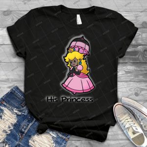 Mushroom Kingdom Couple- Peach Shirt - Best Unisex Trending Handmade T-shirt Gift Idea For Men T-shirt For Woman