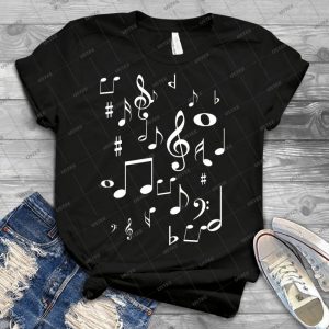 Music Notes 71 - Gift Idea Shirt For Men Tee For Women Classic Retro Vintage Graphic T-Shirt