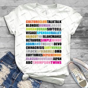 Musique Nouvelle Vague Des Annã©es 80 - Vintage Men's Shirt Tshirt For Women Classic Handmade Shirt Retro Graphic Tee