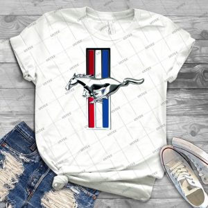 Mustang Badge 51 - Vintage Men's Shirt Tshirt For Women Classic Handmade Shirt Retro Graphic Tee