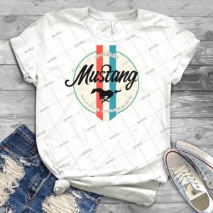 Mustang Retro 53 - Vintage Men's Shirt Tshirt For Women Classic Handmade Shirt Retro Graphic Tee