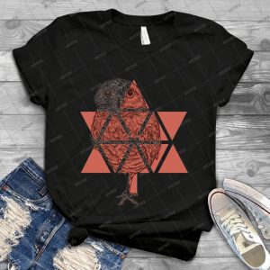 My Canadian Burrowing Owl Buddy - Red - - Vintage Men's Shirt Tshirt For Women Classic Handmade Shirt Retro Graphic Tee