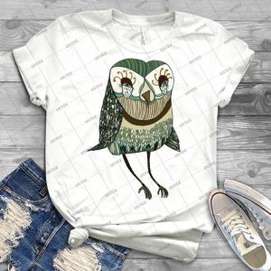 My Garden Owl 99 - Vintage Men's Shirt Tshirt For Women Classic Handmade Shirt Retro Graphic Tee