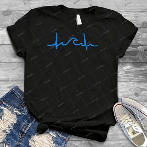 My Heart Belongs To The Waves - Best Unisex Trending Handmade T-shirt Gift Idea For Men T-shirt For Woman