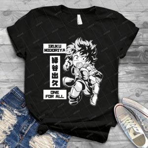 My Hero Academia- Izuku Midoriya - Vintage Men's Shirt Tshirt For Women Classic Handmade Shirt Retro Graphic Tee