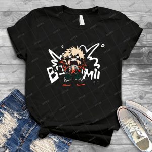 My Hero Academia- Katsuki Bakugo-Booom - Best Unisex Trending Handmade T-shirt Gift Idea For Men T-shirt For Woman