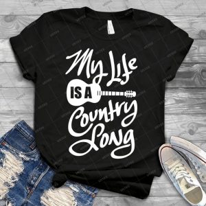 My Life Is A Country Song Ir241 New Product 94 - Vintage Men's Shirt Tshirt For Women Classic Handmade Shirt Retro Graphic Tee
