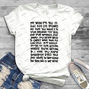 My Wish Rascal Flatts 65 - Vintage Men's Shirt Tshirt For Women Classic Handmade Shirt Retro Graphic Tee