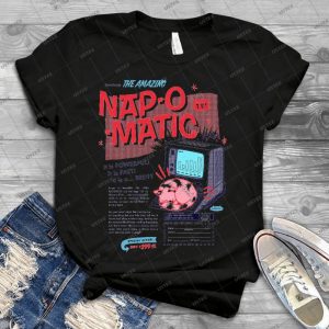 Nap-O-Matic 31 - Vintage Men's Shirt Tshirt For Women Classic Handmade Shirt Retro Graphic Tee