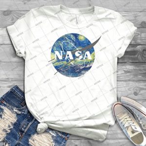Nasa Logo Van Gogh - Gift Idea Shirt For Men Tee For Women Classic Retro Vintage Graphic T-Shirt
