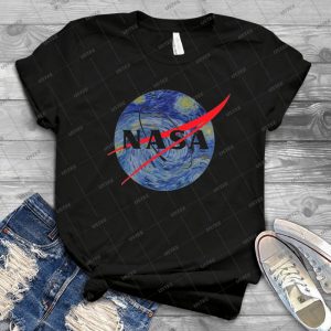 Nasa Starry Night - Vintage Men's Shirt Tshirt For Women Classic Handmade Shirt Retro Graphic Tee