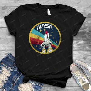 Nasa Vintage Colors V01 1 - Vintage Men's Shirt Tshirt For Women Classic Handmade Shirt Retro Graphic Tee