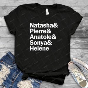 Natasha, Pierre & The Great Comet Of 1812 Characters - White - Gift Idea Shirt For Men Tee For Women Classic Retro Vintage Graphic T-Shirt