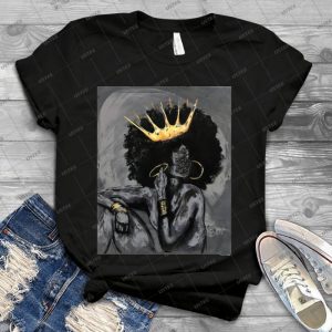 Naturally Queen V 35 - Vintage Men's Shirt Tshirt For Women Classic Handmade Shirt Retro Graphic Tee