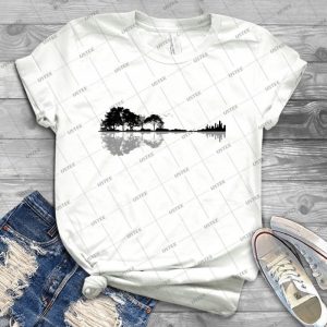 Nature Guitar 54 - Vintage Men's Shirt Tshirt For Women Classic Handmade Shirt Retro Graphic Tee