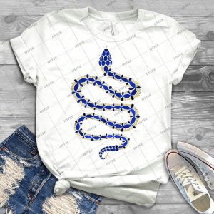 Navy  Gold Serpent 59 - Trending Shirt For Women Vintage Retro Tee For Men Kid's T-Shirt Handmade Shirt