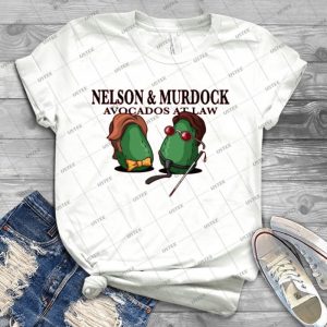 Nelson & Murdock- Avocados At Law - Best Unisex Trending Handmade T-shirt Gift Idea For Men T-shirt For Woman
