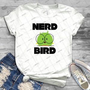 Nerd Bird With Glasses 68 - Vintage Men's Shirt Tshirt For Women Classic Handmade Shirt Retro Graphic Tee
