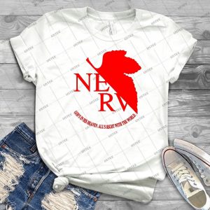 Nerv Logo Neon Genesis Evangelion - Gift Idea Shirt For Men Tee For Women Classic Retro Vintage Graphic T-Shirt