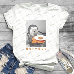 Nervous Dinner With White Dog 81 - Trending Shirt For Women Vintage Retro Tee For Men Kid's T-Shirt Handmade Shirt