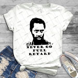 Never Go Full Retard - Gift Idea Shirt For Men Tee For Women Classic Retro Vintage Graphic T-Shirt