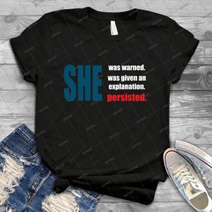 Nevertheless, She Persisted- - Vintage Men's Shirt Tshirt For Women Classic Handmade Shirt Retro Graphic Tee