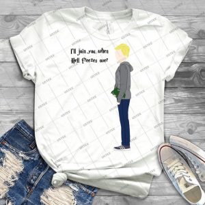 Neville - I Ll Join You When Hell Freezes Over 47 - Vintage Men's Shirt Tshirt For Women Classic Handmade Shirt Retro Graphic Tee