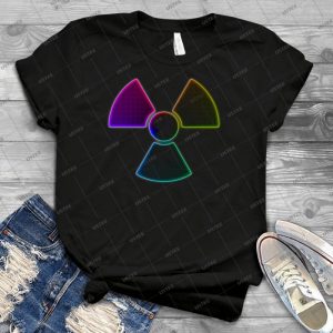 New Rainbow Nuclear Symbol 90 - Best Unisex Trending Handmade T-shirt Gift Idea For Men T-shirt For Woman
