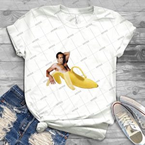 Nicolas Cage In A Banana-Original Yellow - Gift Idea Shirt For Men Tee For Women Classic Retro Vintage Graphic T-Shirt