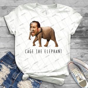 Nicolas Cage The Elephant - Best Unisex Trending Handmade T-shirt Gift Idea For Men T-shirt For Woman