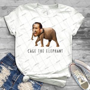 Nicolas Cage The Elephant - Gift Idea Shirt For Men Tee For Women Classic Retro Vintage Graphic T-Shirt