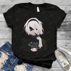 Nier- Automata - 2b 66 - Trending Shirt For Women Vintage Retro Tee For Men Kid's T-Shirt Handmade Shirt
