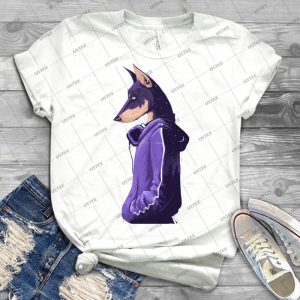 Night Doberman 72 - Vintage Men's Shirt Tshirt For Women Classic Handmade Shirt Retro Graphic Tee