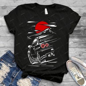 Nissan Skyline Gtr 34 - Haruna - Vintage Men's Shirt Tshirt For Women Classic Handmade Shirt Retro Graphic Tee