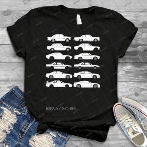 Nissan Skyline History - Gift Idea Shirt For Men Tee For Women Classic Retro Vintage Graphic T-Shirt