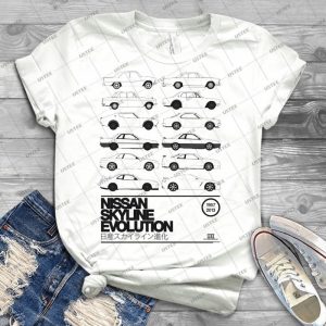 Nissan Skyline History 61 - Trending Shirt For Women Vintage Retro Tee For Men Kid's T-Shirt Handmade Shirt