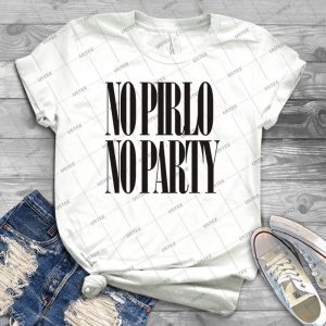 No Pirlo No Party 14 - Vintage Men's Shirt Tshirt For Women Classic Handmade Shirt Retro Graphic Tee